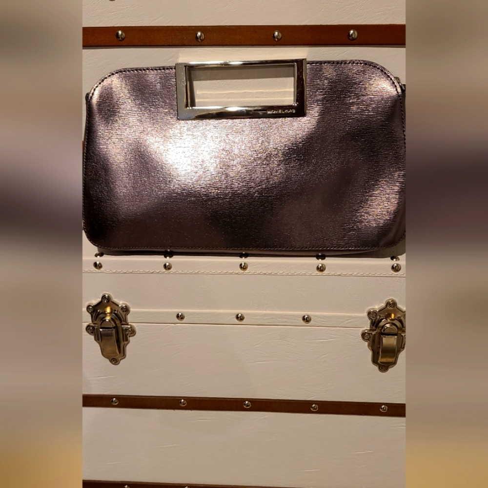 Michael Kors Berkley Pewter Clutch